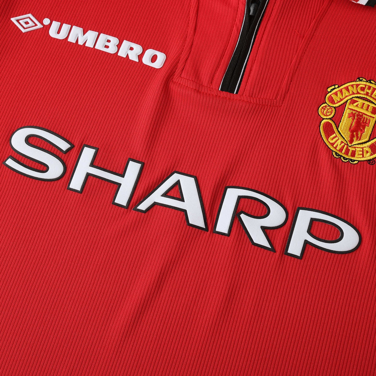 RETRO MANCHESTER UTD 1998/99 HOME HALF SLEEVES