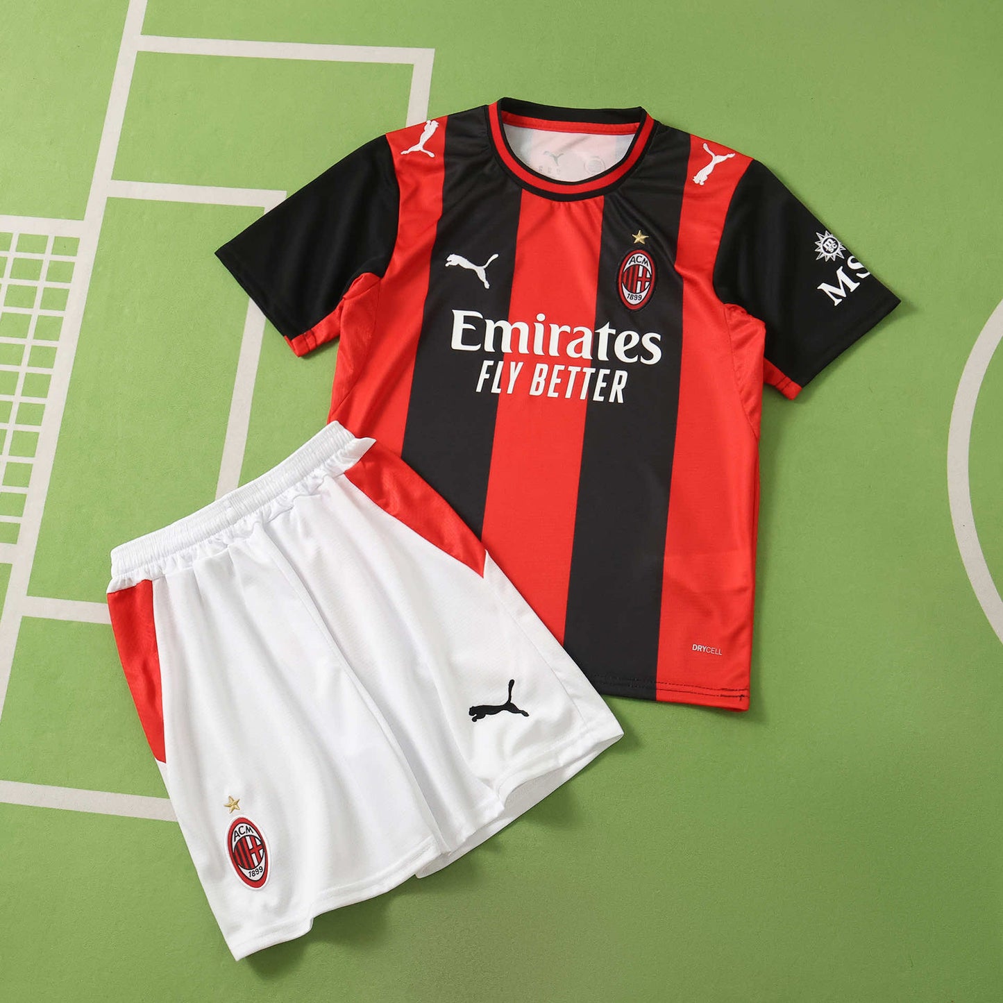 AC MILAN HOME 26/27, FULL KIT (JERSEY AND SHORTS)