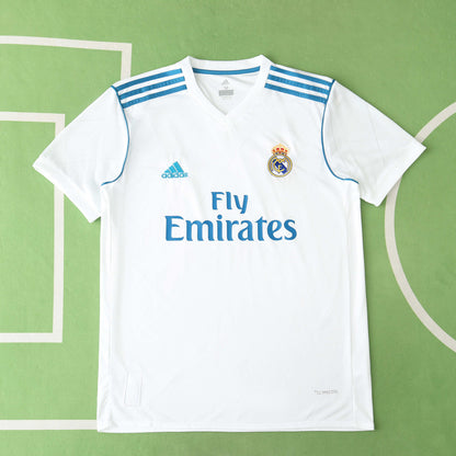 RETRO REAL MADRID HOME 2017/18 HALF SLEEVES