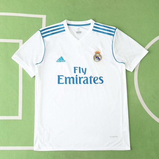 RETRO REAL MADRID HOME 2017/18 HALF SLEEVES