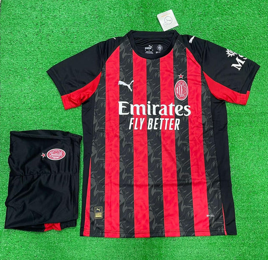 AC MILAN HOME 25/26, FULL KIT (JERSEY AND SHORTS)