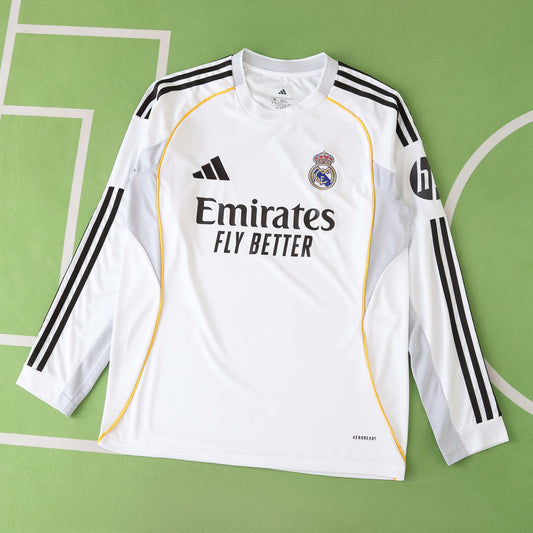 REAL MADRID HOME 25/26 FULL SLEEVES, FAN VERSION