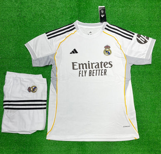 REAL MADRID HOME FULL KIT 2025/26 (JERSEY AND SHORTS)