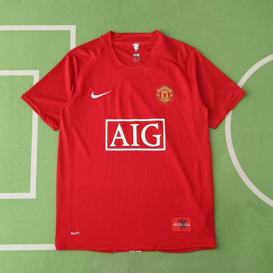 RETRO MANCHESTER UNITED HOME 2008/09 (CHAMPIONS) HALF SLEEVES