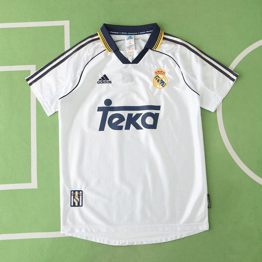 RETRO REAL MADRID HOME 1998-2000 HALF SLEEVES