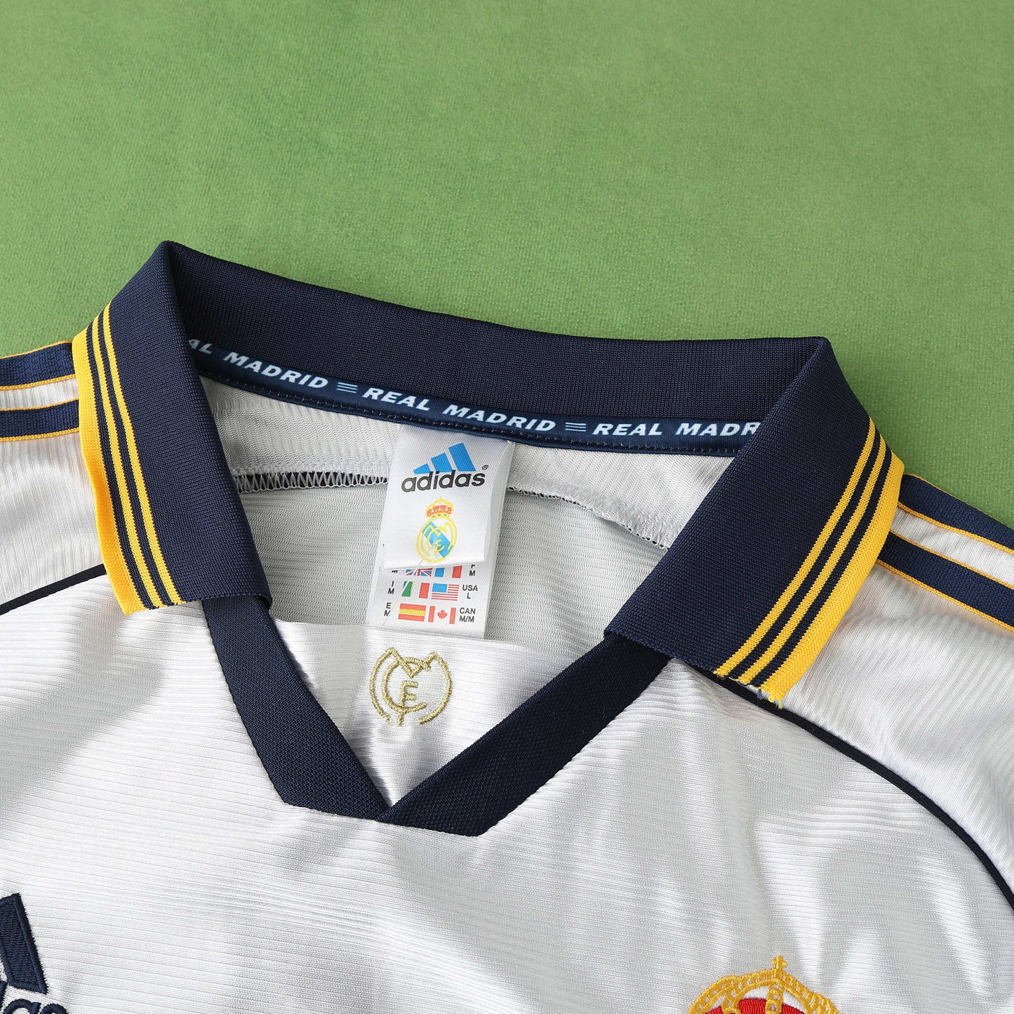RETRO REAL MADRID HOME 1998-2000 HALF SLEEVES