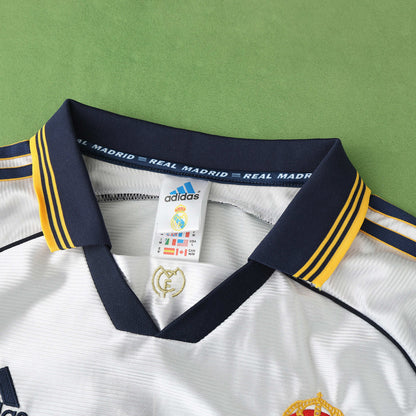 RETRO REAL MADRID HOME 1998-2000 HALF SLEEVES