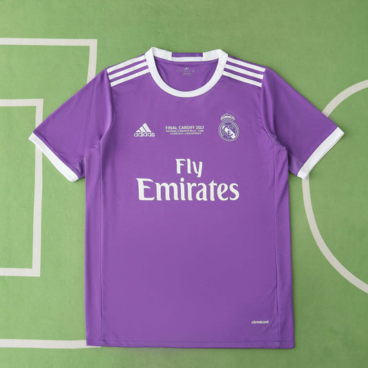 RETRO REAL MADRID AWAY 2016/17 HALF SLEEVES