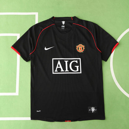 RETRO MANCHESTER UTD AWAY 2007/08 HALF SLEEVES