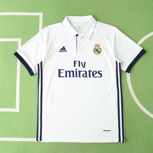 RETRO REAL MADRID HOME 2016/17 HALF SLEEVES