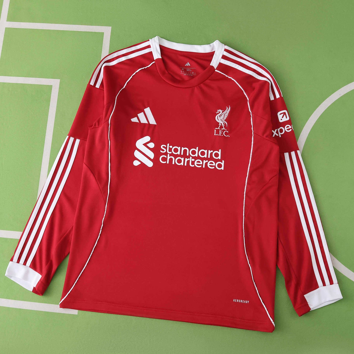 LIVERPOOL HOME KIT 25/26, FULL SLEEVES FAN VERSION