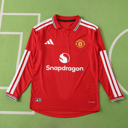 MANCHESTER UNITED HOME KIT 26/27, PLAYER VERSION FULL SLEEVES