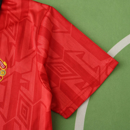 RETRO MANCHESTER UTD HOME 1992/94 HALF SLEEVES